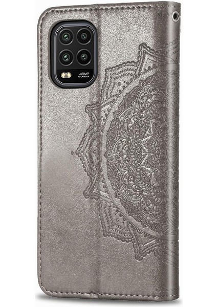 Xiaomi 10 Lite 5g Için Zarif Desen Darbeye Deri Kılıf Kapak (Yurt Dışından)