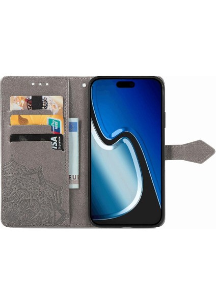 Iphone 15 Için Kılıf Artı Basit Iş Darbeye Zarif Desen Flip (Yurt Dışından)