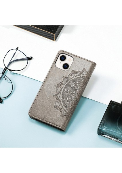 Iphone 15 Için Kılıf Artı Basit Iş Darbeye Zarif Desen Flip (Yurt Dışından)
