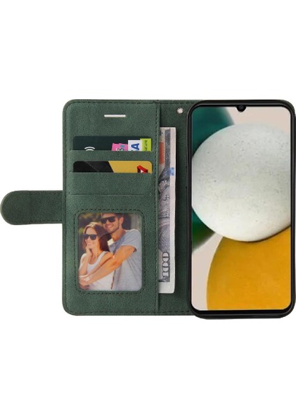 Samsung Galaxy A05S Iki Renkli Dikiş Pu Deri Flip Folio Için Kılıf (Yurt Dışından) fırsatları