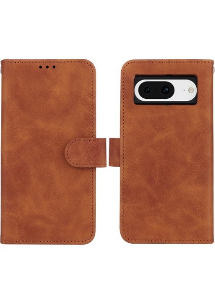 Kart Tutucu Kickstand Koruyucu Kapak Flip ile Google Pixel 8 Için Kılıf (Yurt Dışından)