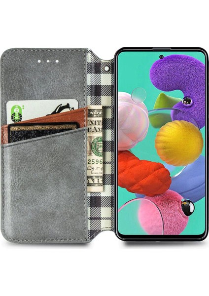 Samsung Galaxy A71 5g Zarif Iş Kapak Çevirin Cüzdan Kılıf (Yurt Dışından)