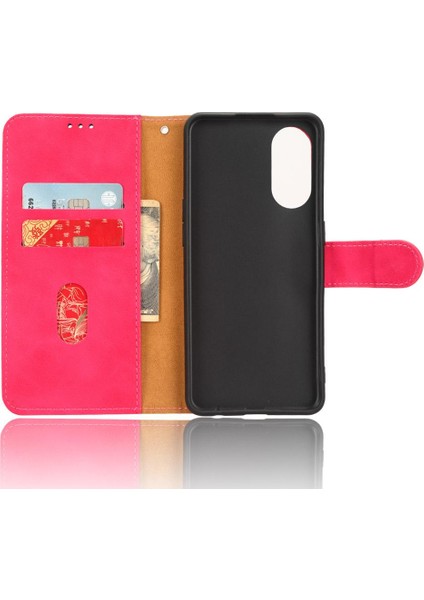 Oppo RENO8T 4g Deri Için Kılıf Kart Tutucu Kapak ile Folio Flip Case (Yurt Dışından)