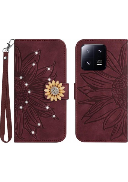 Xiaomi 13 Için Kılıf Pro Telefon Kapak Kart Tutucu Darbeye Tpu Kabuk Flip (Yurt Dışından)