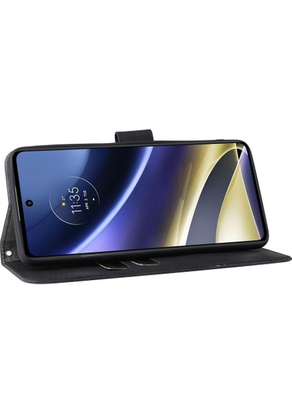 Mays Boutique Motorola Moto G51 Deri Folio Flip Case Kart Ekleme Tam Için Kılıf (Yurt Dışından)