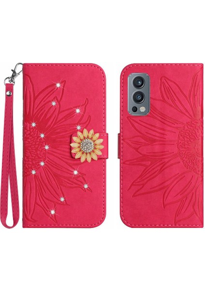 Oneplus Nord 2 Telefon Kılıfı Için Kılıf Pu Deri Kapak Çevirin Cüzdan Kart (Yurt Dışından)