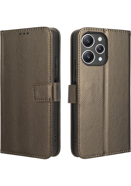 Xiaomi Redmi Için 12 4g Kart Tutucu Kickstand Manyetik Cüzdan Kapak (Yurt Dışından)