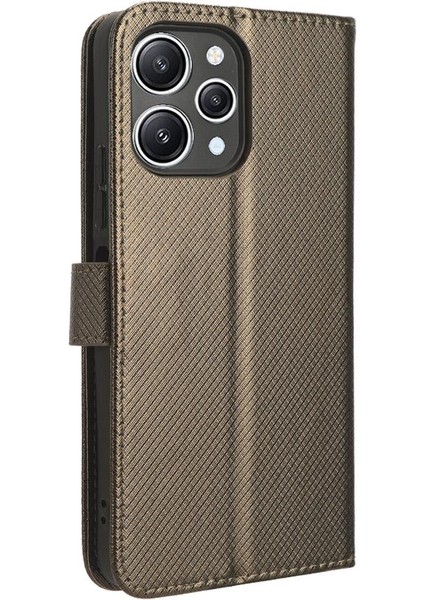 Xiaomi Redmi Için 12 4g Kart Tutucu Kickstand Manyetik Cüzdan Kapak (Yurt Dışından)
