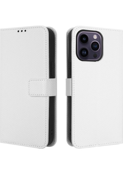 IPhone 15 Için Kılıf Pro Manyetik Cüzdan Kapak Kart Tutucu Kickstand (Yurt Dışından)