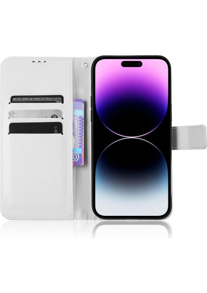 IPhone 15 Için Kılıf Pro Manyetik Cüzdan Kapak Kart Tutucu Kickstand (Yurt Dışından)