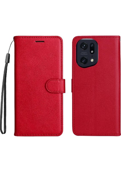 Oppo Bulmak Için Flip Case X5 Pro Yüksek Kaliteli Deri Klasik Düz Renk (Yurt Dışından)