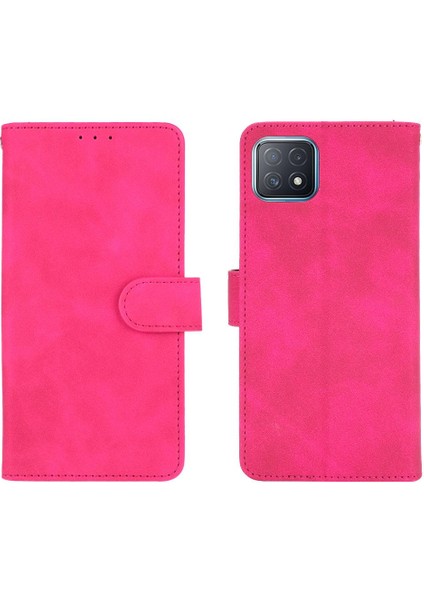 Oppo A72 5G/A73 5g Deri Kart Sahibi ile Folio Flip Case Için Kılıf (Yurt Dışından)