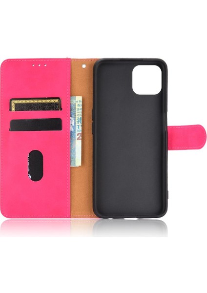 Oppo A72 5G/A73 5g Deri Kart Sahibi ile Folio Flip Case Için Kılıf (Yurt Dışından) modelleri