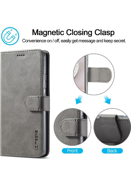 Samsung Galaxy Case 5g Buzağı Doku Yatay Çevir Deri Kılıf (Yurt Dışından)