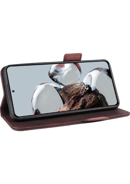 Xiaomi 12T 5g Için Kılıf Deri Folio Flip Case Koruyucu Kapak Tam (Yurt Dışından) modelleri