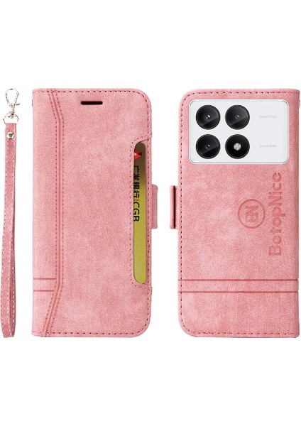 Xiaomi Poco X6 Pro 5g Tpu Deri Manyetik Kart Yuvaları Cüzdan Flip Case (Yurt Dışından)