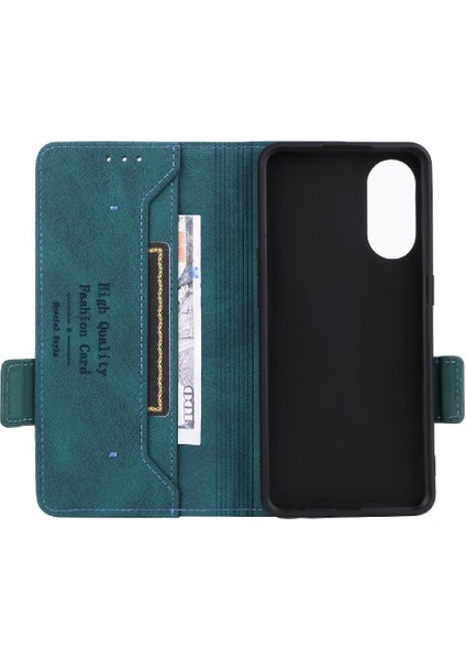 Oppo RENO8T 4g Kart Ekleme Deri Folio Flip Case Kapak Için Kılıf (Yurt Dışından) fırsatları