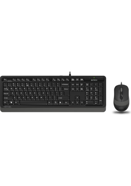 A4 Tech F1010 Q USB Gri Tr mm Klavye+Optik Mouse