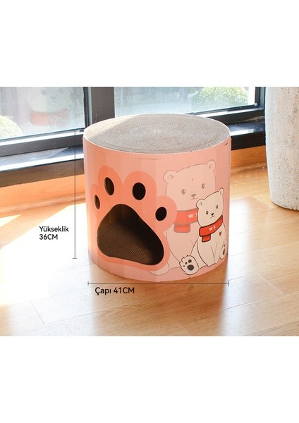 Çift Katlı Kedi Tabağı Kedi Evi Kedi Oyuncakları (Yurt Dışından) 41x 36cm fiyatları