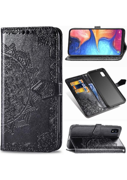 Samsung A10E Için Kılıf Deri Kılıf Kapak Çevirin Zarif Desen Darbeye (Yurt Dışından) fırsatları