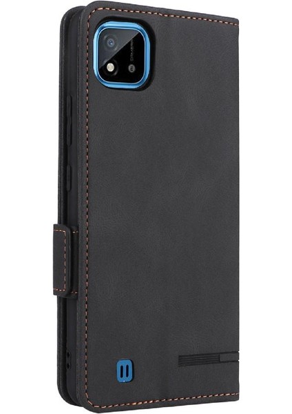 Oppo Realme C11 2021 Koruyucu Kapak Için Kılıf Deri Folio Flip Case (Yurt Dışından)