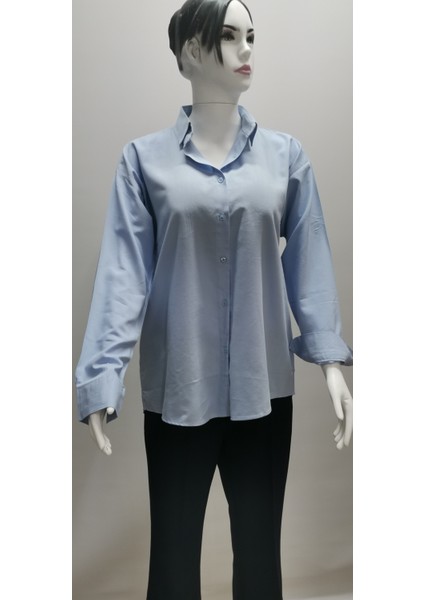 Cupra Uzun Kollu Salaş Pamuklu Rahat Tarz Yumaşak Dokulu Kadın Gömlek fiyatları