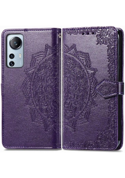 Xiaomi 12 Lite Için Kılıf Zarif Desen Kapak Kapak Darbeye Basit (Yurt Dışından)