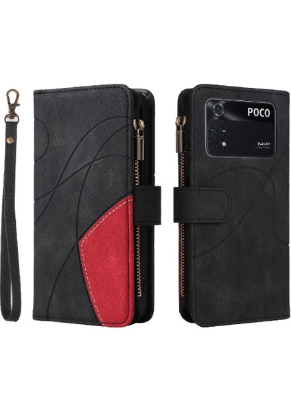 Kart Yuvası Standı ile Xiaomi Poco M4 Pro Kickstand Koruyucu Kılıf (Yurt Dışından)