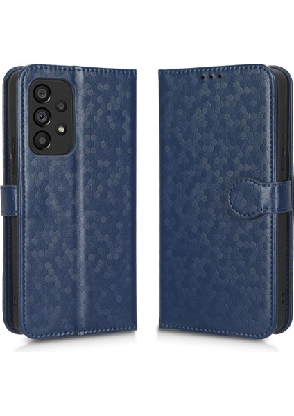 Samsung Galaxy A53 5g Için Geometrik Desen Deri Cüzdan Kapak (Yurt Dışından)