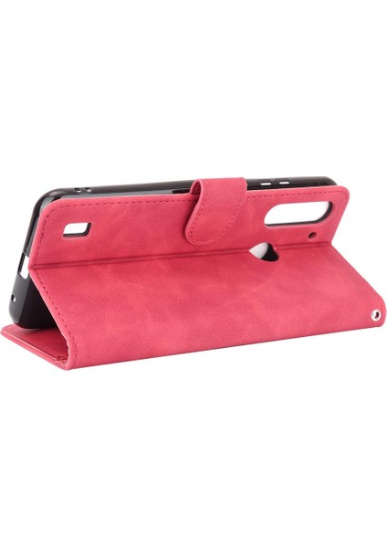 Motorola Moto G8 Güç Lite Deri Folio Flip Case Koruyucu Kılıf (Yurt Dışından)