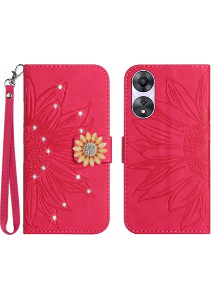 Oppo Oppo 8t 4g Telefon Kılıfı Için Pu Deri Kapak Çevirin Kart Tutucu Tpu (Yurt Dışından)