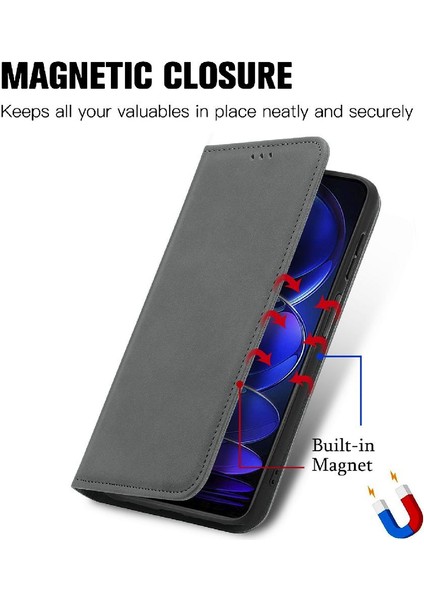 Redmi Not 12 Için Kılıf Pro Deri Kılıf Cüzdan Darbeye Basit Iş (Yurt Dışından) modelleri