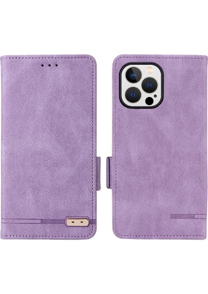 Kart Tutucu Kickstand Deri Folio Flip ile iphone 14 Pro Max Için Kılıf (Yurt Dışından)