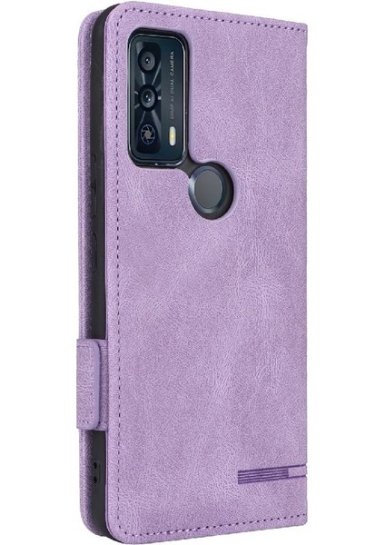 Tcl 20B Tam Koruma Koruyucu Kapak Deri Için Kılıf Folio Flip Case (Yurt Dışından)