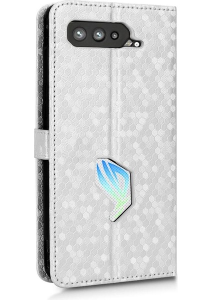 Asus Rog Telefon 5 Için Geometrik Desen Manyetik Toka Deri Cüzdan (Yurt Dışından) modelleri