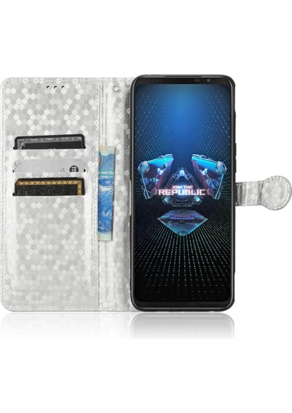 Asus Rog Telefon 5 Için Geometrik Desen Manyetik Toka Deri Cüzdan (Yurt Dışından) indirimleri