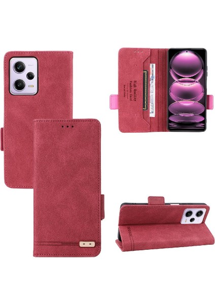 Xiaomi Redmi NOTE12 Pro 5g Deri Kart ile Folio Flip Case (Yurt Dışından)