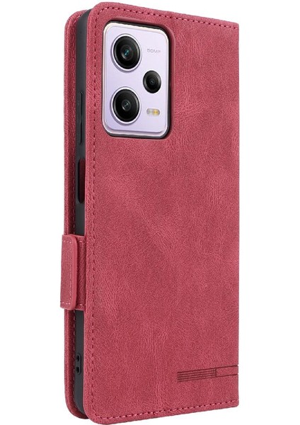 Xiaomi Redmi NOTE12 Pro 5g Deri Kart ile Folio Flip Case (Yurt Dışından)