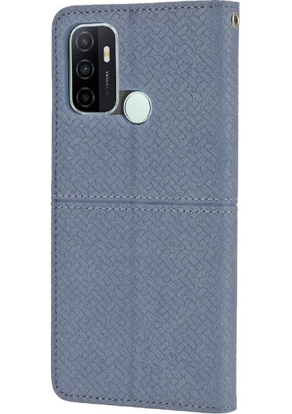 Oppo A53 Için Kılıf El Cüzdan Flip Folio Kitap Pu Deri Kapak Kredi Kartı (Yurt Dışından)