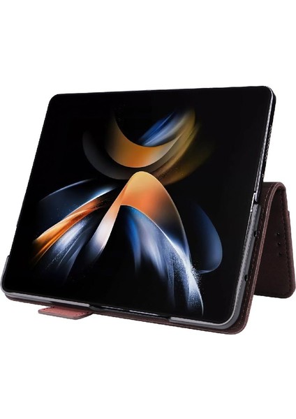 Samsung Galaxy Z Flod 5 Için Kılıf Kart Tutucu Kickstand Tam Kapak ile (Yurt Dışından)