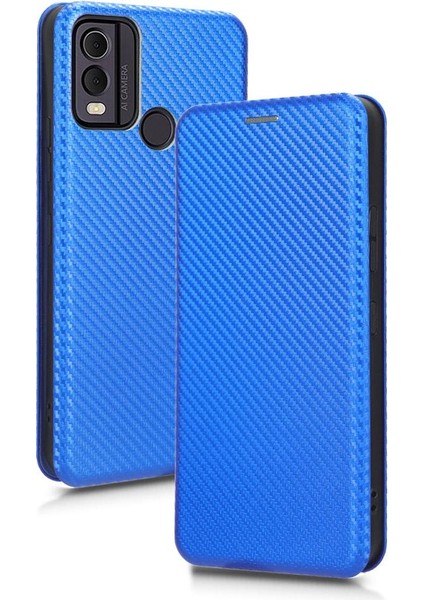 Mays Boutique Nokia C22 Için Kılıf Tam Koruma Deri Folio Flip Case Manyetik (Yurt Dışından)