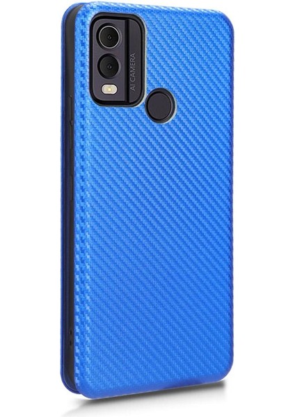 Mays Boutique Nokia C22 Için Kılıf Tam Koruma Deri Folio Flip Case Manyetik (Yurt Dışından)