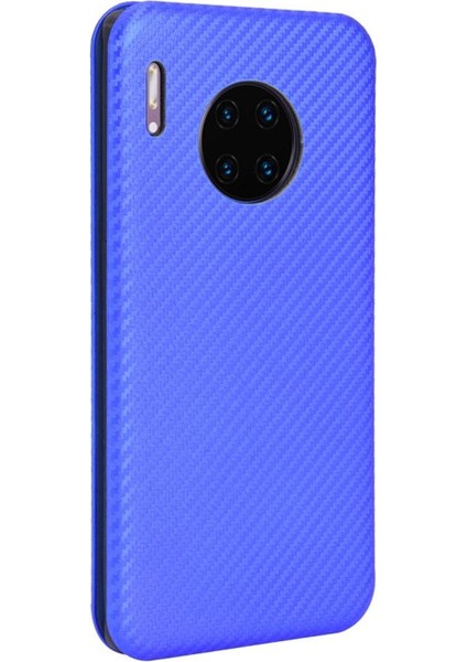 Mellow Mall Huawei Mate 30 Pro Için Kılıf Manyetik Karbon Fiber Kart Tutucu ile Tam (Yurt Dışından)