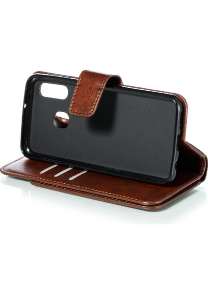 Samsung Galaxy A20E Kickstand Manyetik 9 Kart Yuvaları Cüzdan Pu (Yurt Dışından)