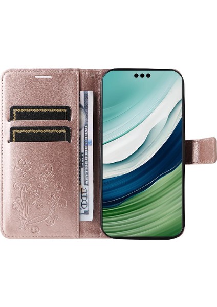 Mellow Mall Huawei Mate 60 Pro Darbeye Kapak Manyetik Kapak Flip Kickstand (Yurt Dışından)