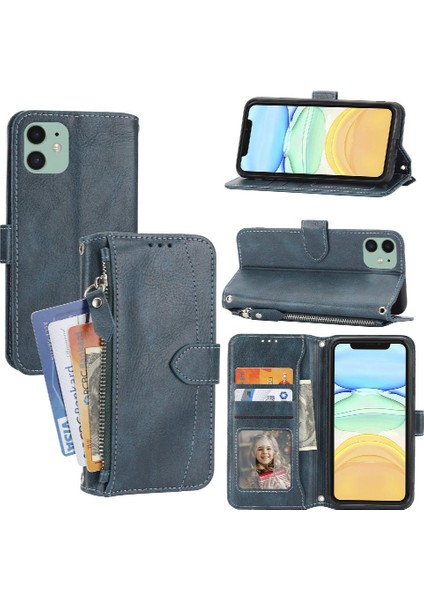 Iphone 11 Için Flip Case Pu Deri Anti Scratch Manyetik Kapatma Kickstand (Yurt Dışından)