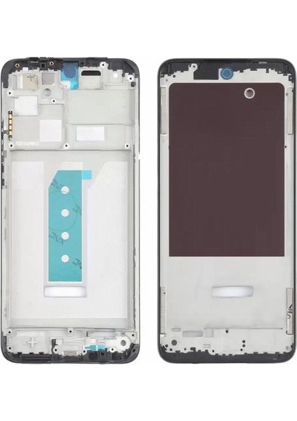 Xiaomi Redmi 10A Ile Uyumlu Orta Kasa Ekran Çıtası Siyah