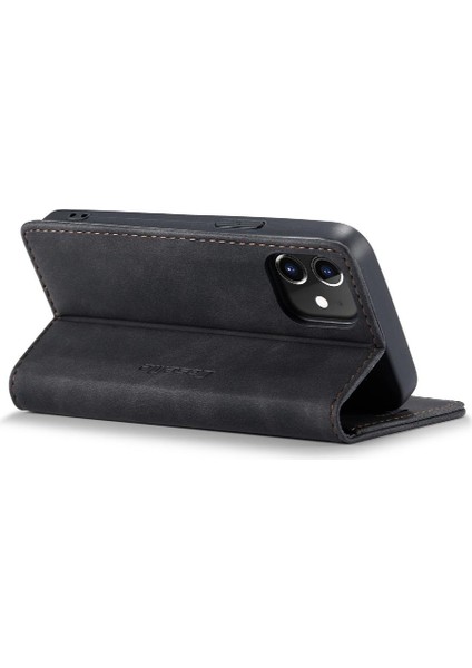 Iphone 13 Mini Kılıf Için Flip Case Kart Yuvası Kickstand Vintage Pu Deri (Yurt Dışından)