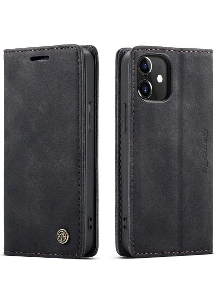 Iphone 13 Mini Kılıf Için Flip Case Kart Yuvası Kickstand Vintage Pu Deri (Yurt Dışından)