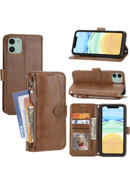 Iphone 11 Için Flip Case Pu Deri Anti Scratch Manyetik Kapatma Kickstand (Yurt Dışından)